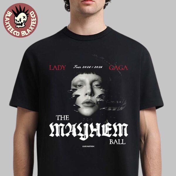 Lady Gaga The Mayhem Ball Tour 2025 2026 Poster Art Unisex T-Shirt