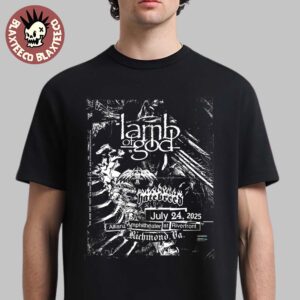 Lamp Of God Richmond Virginia 2025 At Allianz Amphitheater At Riverfront on July 24 2025 With Hatebreed Unisex T-Shirt