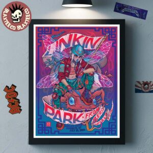 Linkin Park From Zero World Tour 2025 Brooklyn New York Event Poster At Barclays Center On July 29 2025 Home Decor Poster Canvas