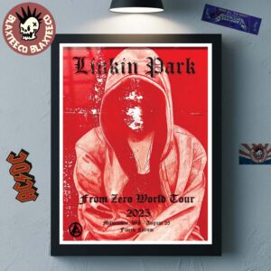 Linkin Park From Zero World Tour 2025 Milwaukee Wisconsin Event Poster At Fiserv Forum On August 23 2025 Home Decor Poster Canvas