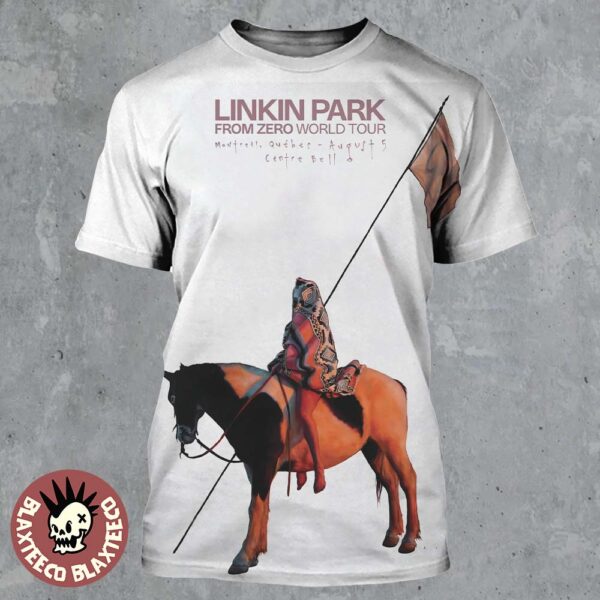 Linkin Park From Zero World Tour 2025 Montreal Quebec Canada Event Poster At Centre Bell On August 5 2025 All Over Print Shirt