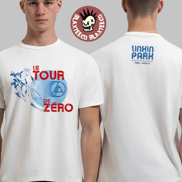 Linkin Park Le Tour De Zero Pop Up Experience 2025 Paris France Cycling Race Two Sided T-Shirt