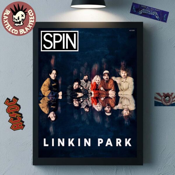 Linkin Park On The Cover Of Spin Magazine July 2025 Issue Home Decor Poster Canvas