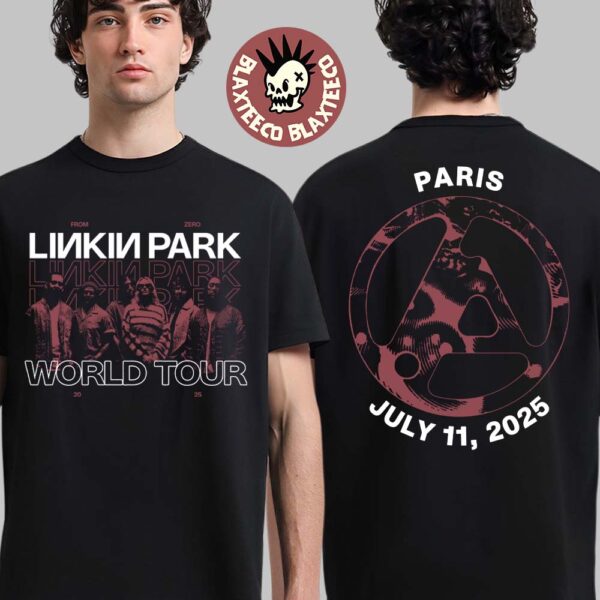 Linkin Park Paris France 2025 Exclusive Merch Tee At Stade De France Official From Zero World Tour July 11 2025 T-Shirt