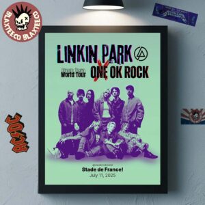 Linkin Park X One OK Rock From Zero World Tour 2025 Stade De France Paris 2025 On July 11 2025 Home Decor Poster Canvas