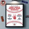 MLB Jerry Garcia Tribute Night Schedule On August 8 And 15 2025 Home Decor Poster Canvas