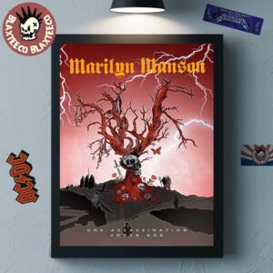 Marilyn Manson One Assassination Under God Fanart Home Decor Poster Canvas