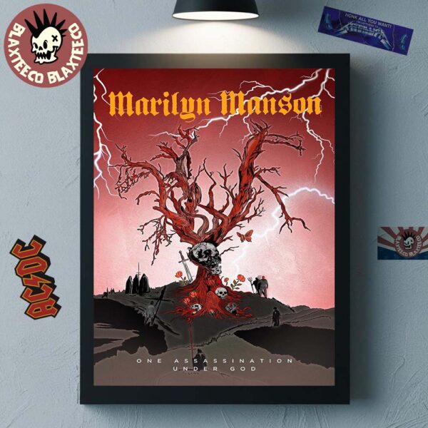 Marilyn Manson One Assassination Under God Fanart Home Decor Poster Canvas