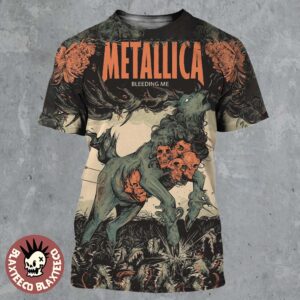Metallica Bleeding Me Load Remastered Celebrate The Wolf Art 2025 All Over Print Shirt