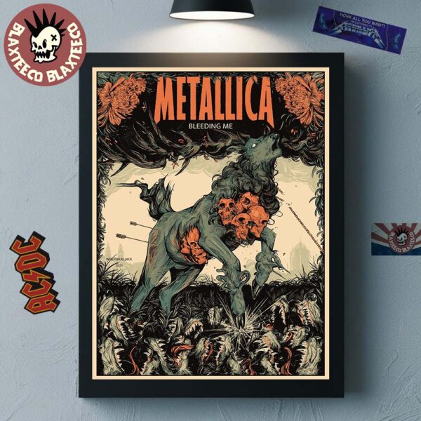 Metallica Bleeding Me Load Remastered Celebrate The Wolf Art 2025 Home Decor Poster Canvas