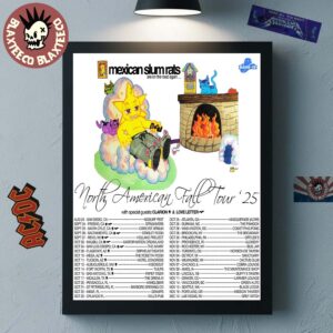 Mexican Slum Rats Are On The Road Again North American Fall Tour 2025 Schedule Tour Dates Home Decor Poster Canvas