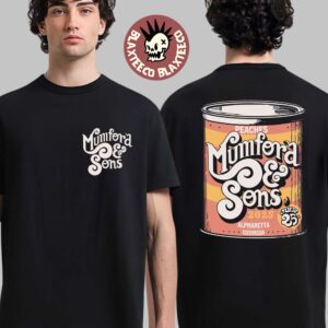 Mumford And Sons 2025 Alpharetta Georgia Gig Poster On July 25 2025 Can O Peaches Two Sided T-Shirt