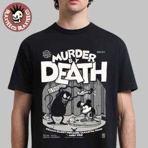 Murder By Death Denver Colorado 2025 Shows Poster At Gothic Theatre On August 21 And 22 Retro Mickey Show Art T-Shirt
