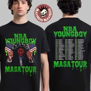 NBA YoungBoy Masa Tour 2025 Merch Two Sided T-Shirt