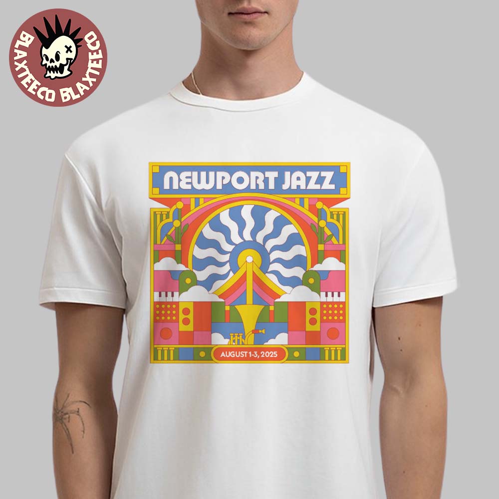 Newport Jazz 2025 Merch Tee At Fort Adams State Park In Newport RI On August 1-3 2025 Classic T-Shirt
