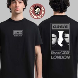 Oasis Live 25 London Event Tee At Wembley Stadium On July 25 2025 Two Sided T-Shirt