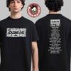 ACDC PWR Up Warsaw Polska 2025 Exclusive Merch Tee At PGE Narodowy On July 4 2025 Angus Young Statue Art Two Sided T-Shirt