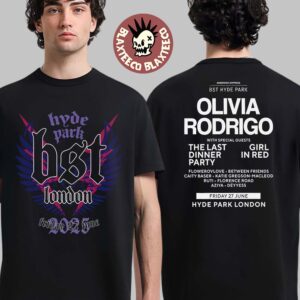 Olivia Rodrigo BST Hyde Park London 2025 Event Tee On June 27 2025 Two Sided T-Shirt