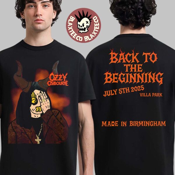 Ozzy Osbourne Back To The Beginning The Final Show Ozzy Bull Two Sided T-Shirt