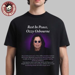 Ozzy Osbourne Black Sabbath Rest In Peace Prince Of Darkness An Icon And A Provocateur Unisex T-Shirt
