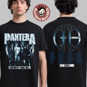 Pantera The Heavies Tour Of The Summer 2025 Cowboys From Hell Two Sided T-Shirt