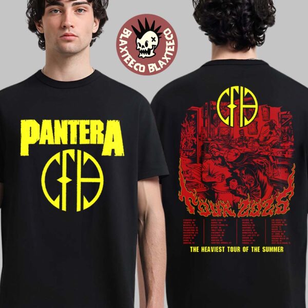 Pantera The Heavies Tour Of The Summer 2025 Tour Litho Two Sided T-Shirt