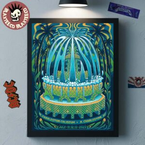 Phish North Charleston Coliseum 2025 Gig Poster In South Carolina At North Charleston Coliseum On July 11 12 13 2025 Home Decor Poster Canvas