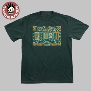 Phish Philadelphia Pennsylvania 2025 Event Merch Tee At TD Pavilion At The Mann On July 2025 Green T-Shirt