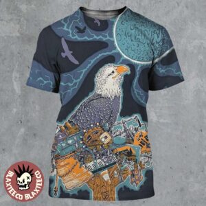 Phish Poster The Mann 2025 In Philadelphia PA On July 15 And 16 2025 The Eagle Art All Over Print Shirt