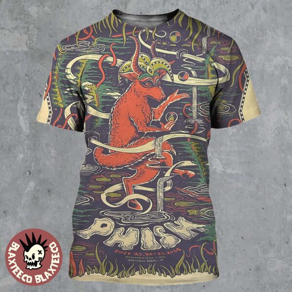 Phish Saratoga Springs New York 2025 Gig Poster On July 25 26 27 2025 All Over Print Shirt