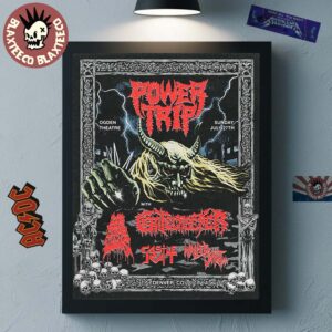 Power Trip Denver Colorado 2025 Event Poster At Ogden Theatre On July 27 2025 Home Decor Poster Canvas