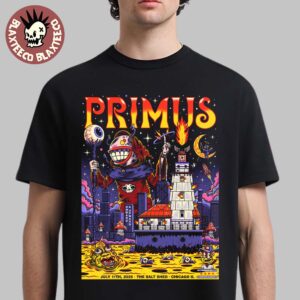 Primus Chicago Illinois 2025 Gig Poster At The Salt Shed On July 11 2025 Unisex T-Shirt