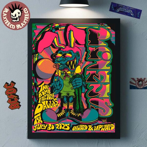 Primus Dallas Texas Tonight Show Poster At The Bomb Factory On July 30 2025 Onward And Upward Tour Home Decor Poster Canvas