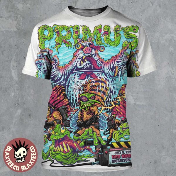 Primus Morrison Colorado 2025 Poster At Red Rocks Morrison Colorado On July 9 2025 All Over Print Shirt