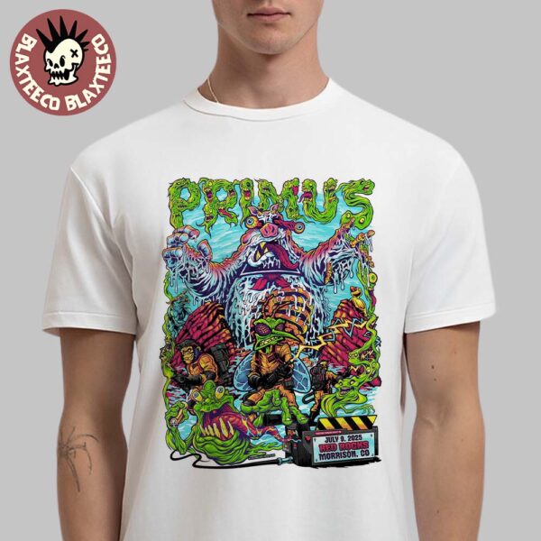 Primus Morrison Colorado 2025 Poster At Red Rocks Morrison Colorado On July 9 2025 Unisex T-Shirt