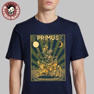 Primus Onward And Upward Essex Junction Vermont 2025 Event Poster At Midway Lawn At Champlain Valley On July 19 2025 Classic T-Shirt