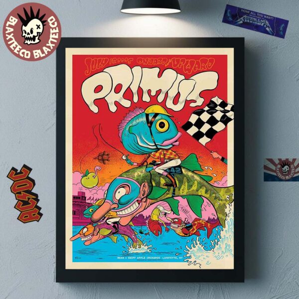 Primus Onward And Upward Lafayette New York 2025 Event Poster At Beak And Skiff Apple Orchards On July 18 2025 Home Decor Poster Canvas