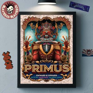Primus Onward And Upward New Orleans Louisiana 2025 Gig Poster At Saenger Theatre On July 28 2025 Home Decor Poster Canvas