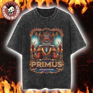 Primus Onward And Upward New Orleans Louisiana 2025 Gig Poster At Saenger Theatre On July 28 2025 Washed T-Shirt