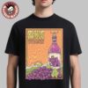 Oasis Live 25 World Tour Band Photo UK Design With Tour Dates Two Sided T-Shirt