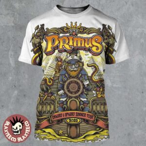 Primus Onward And Upward Summer Tour 2025 VIP Poster All Over Print Shirt