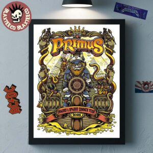 Primus Onward And Upward Summer Tour 2025 VIP Poster Home Decor Poster Canvas