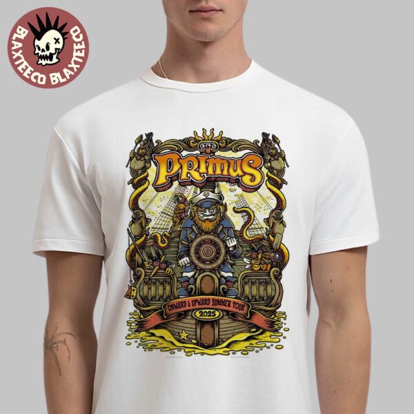 Primus Onward And Upward Summer Tour 2025 VIP Poster Unisex T-Shirt