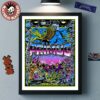 King Gizzard And The Lizard Wizard US Tour 2025 Phoenix Fire Art With Cities List Home Decor Poster Canvas