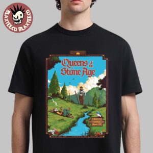 Queens Of The Stone Age Vienna Austria 2025 Event Poster At Stadthalle On July 13 2025 Classic T-Shirt