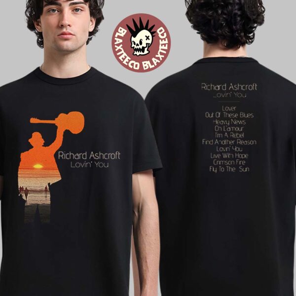 Richard Ashcroft Lovin’ You Album Cover Art With Tracklist Two Sided T-Shirt