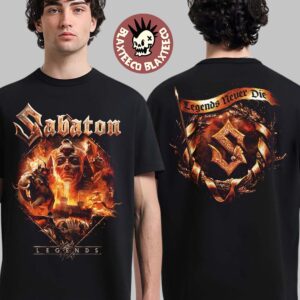 Sabaton Legends Album Merch Cover Legends Never Die Two Sided T-Shirt