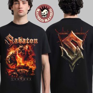 Sabaton Legends Cover S Shield Logo Two Sided T-Shirt