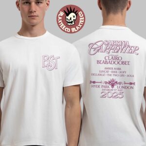 Sabrina Carpenter BST Hyde Park London 2025 Night 1 Event Tee On July 5 2025 Two Sided T-Shirt
