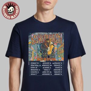 Saxsquatch Sax In The City Tour North American 2025 Cities Dates Unisex T-Shirt
